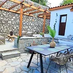 Archontiko - Stone With Fireplace And Mountain View Villa