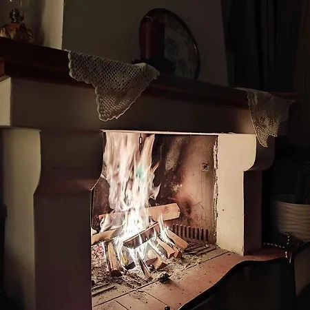 Archontiko - Stone With Fireplace And Mountain View Villa *