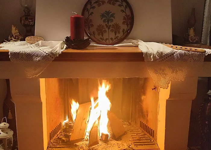 Βίλα Archontiko - Stone With Fireplace And Mountain View Kastellia