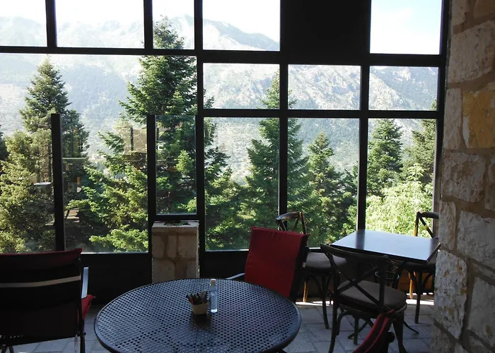 Βίλα Archontiko - Stone With Fireplace And Mountain View *