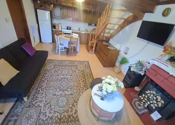 Βίλα Archontiko - Stone With Fireplace And Mountain View